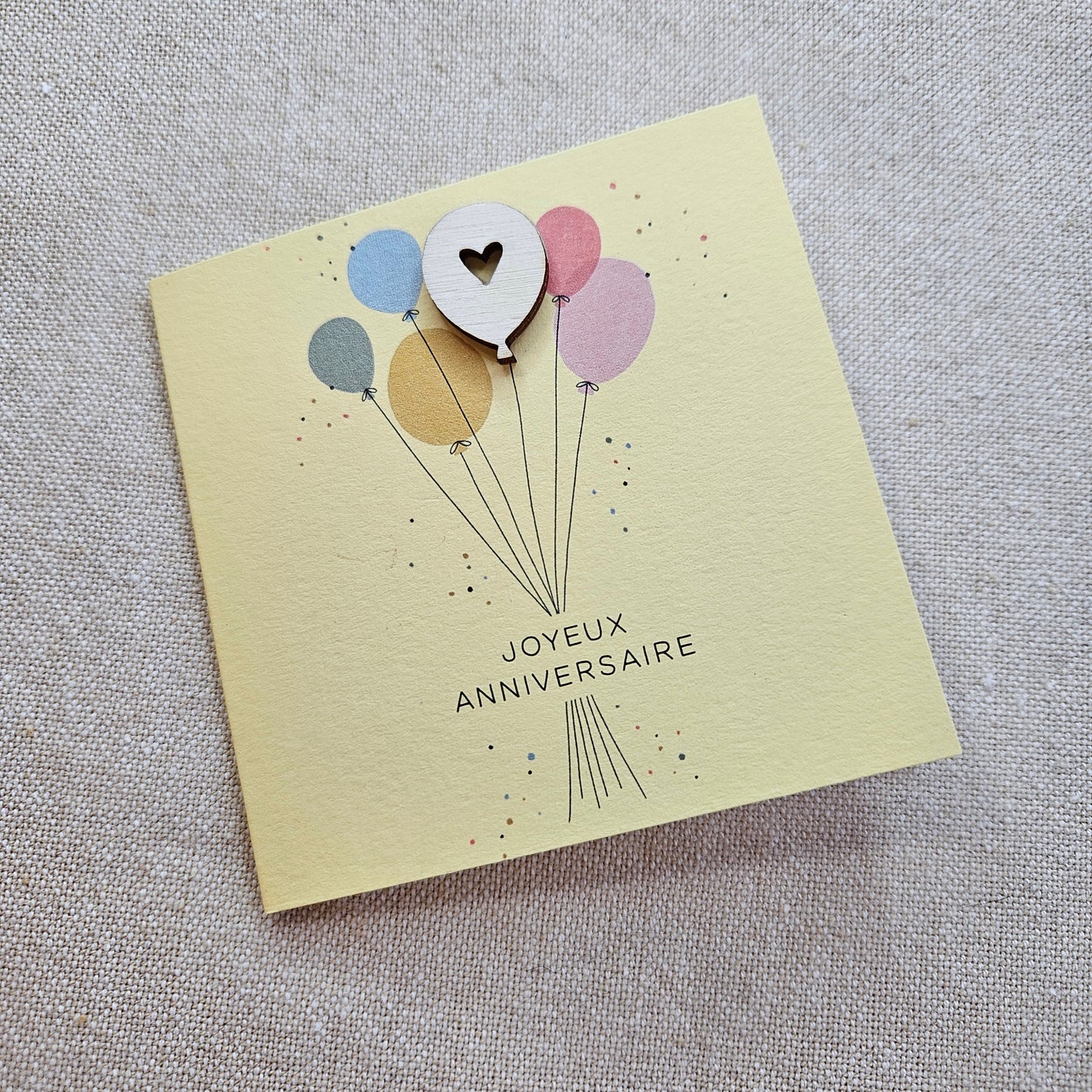 Carte anniversaire - Ballons