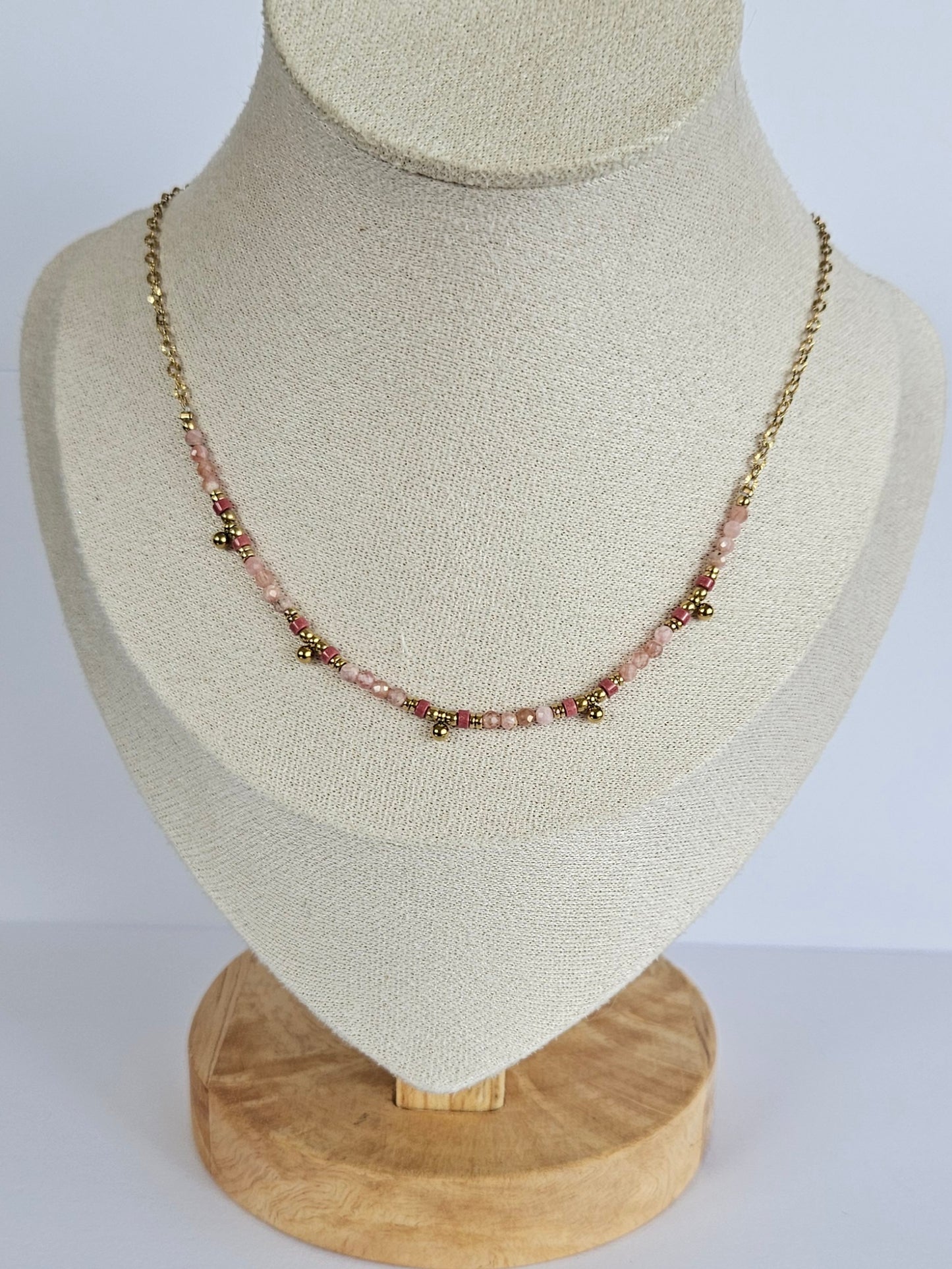 Collier - Vienne (Rhodonite)