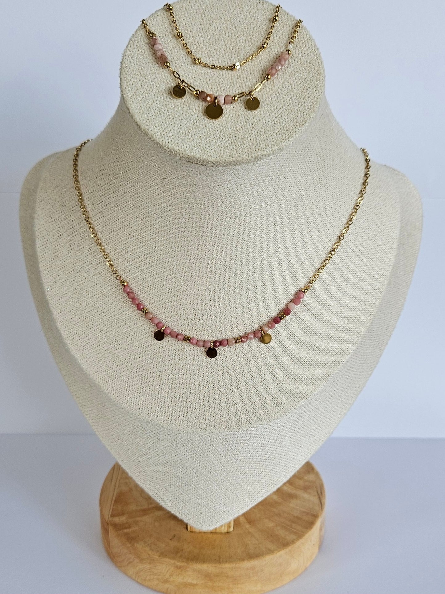 Collier - London (Rhodonite)