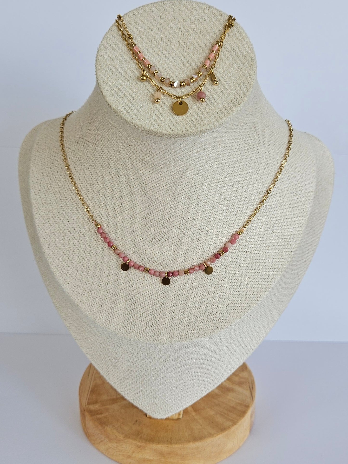 Collier - London (Rhodonite)