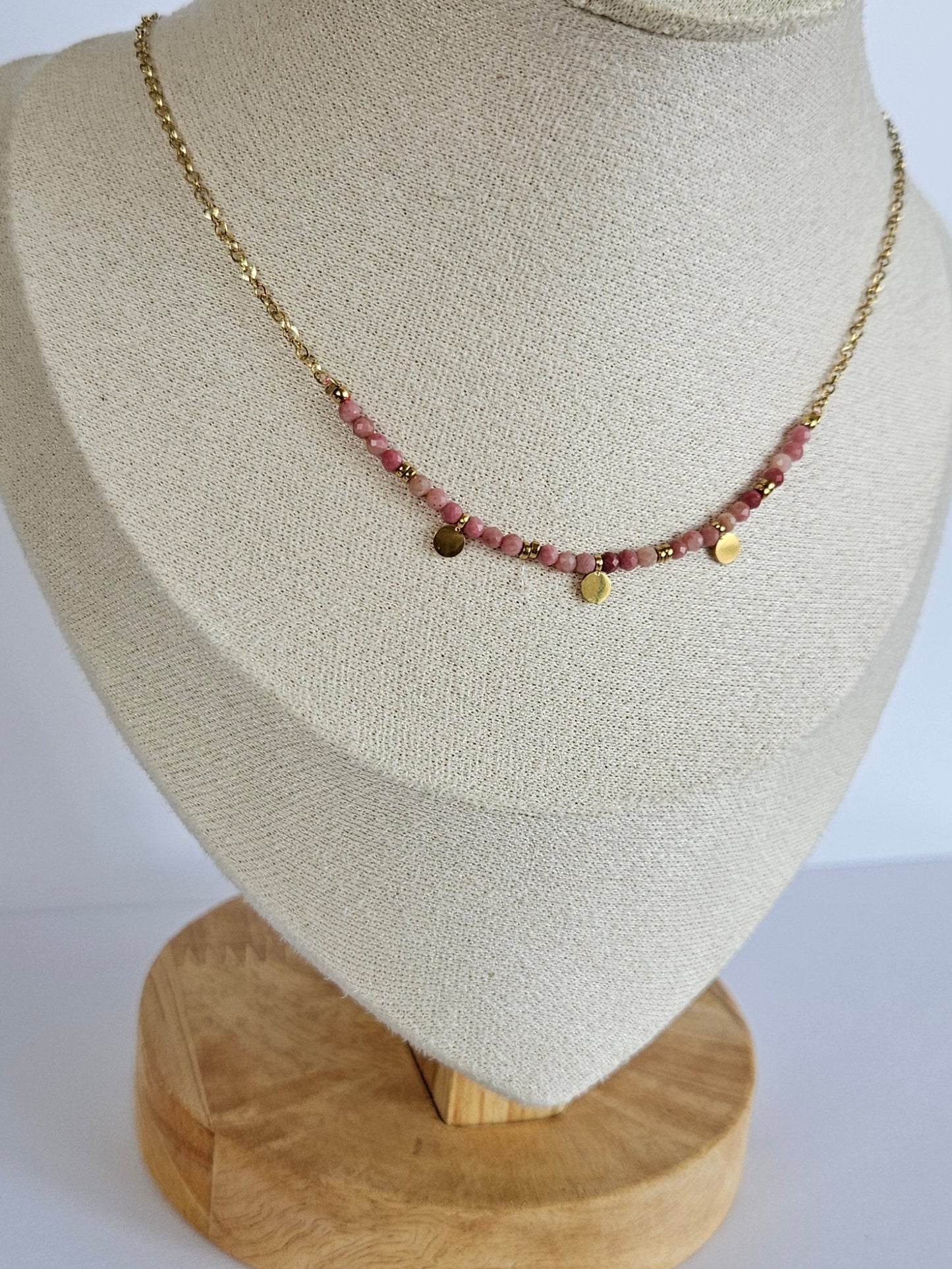 Collier - London (Rhodonite)