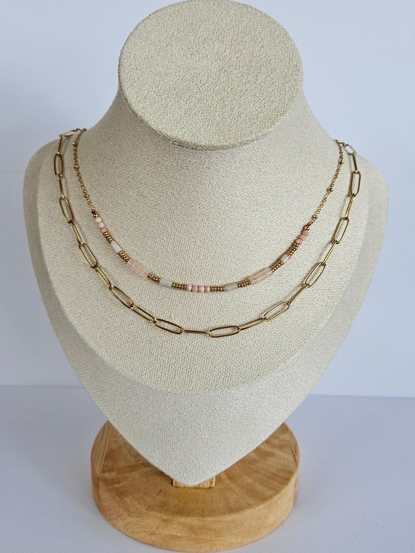 Collier - Prague (Rhodonite)