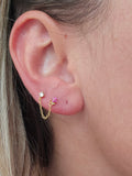 Piercing - Rosa (argent 925)