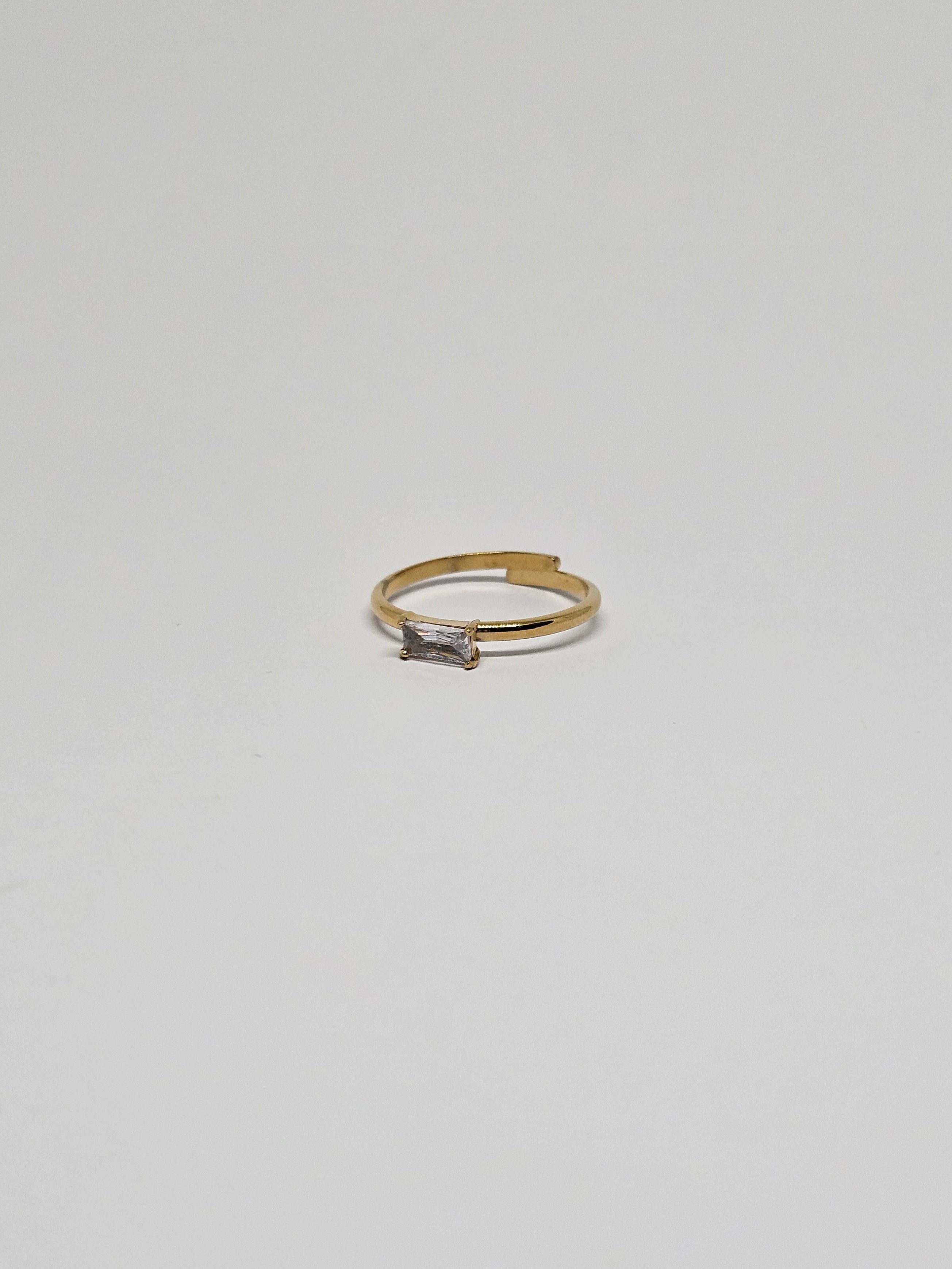 Bague Tina - Doré/blanche