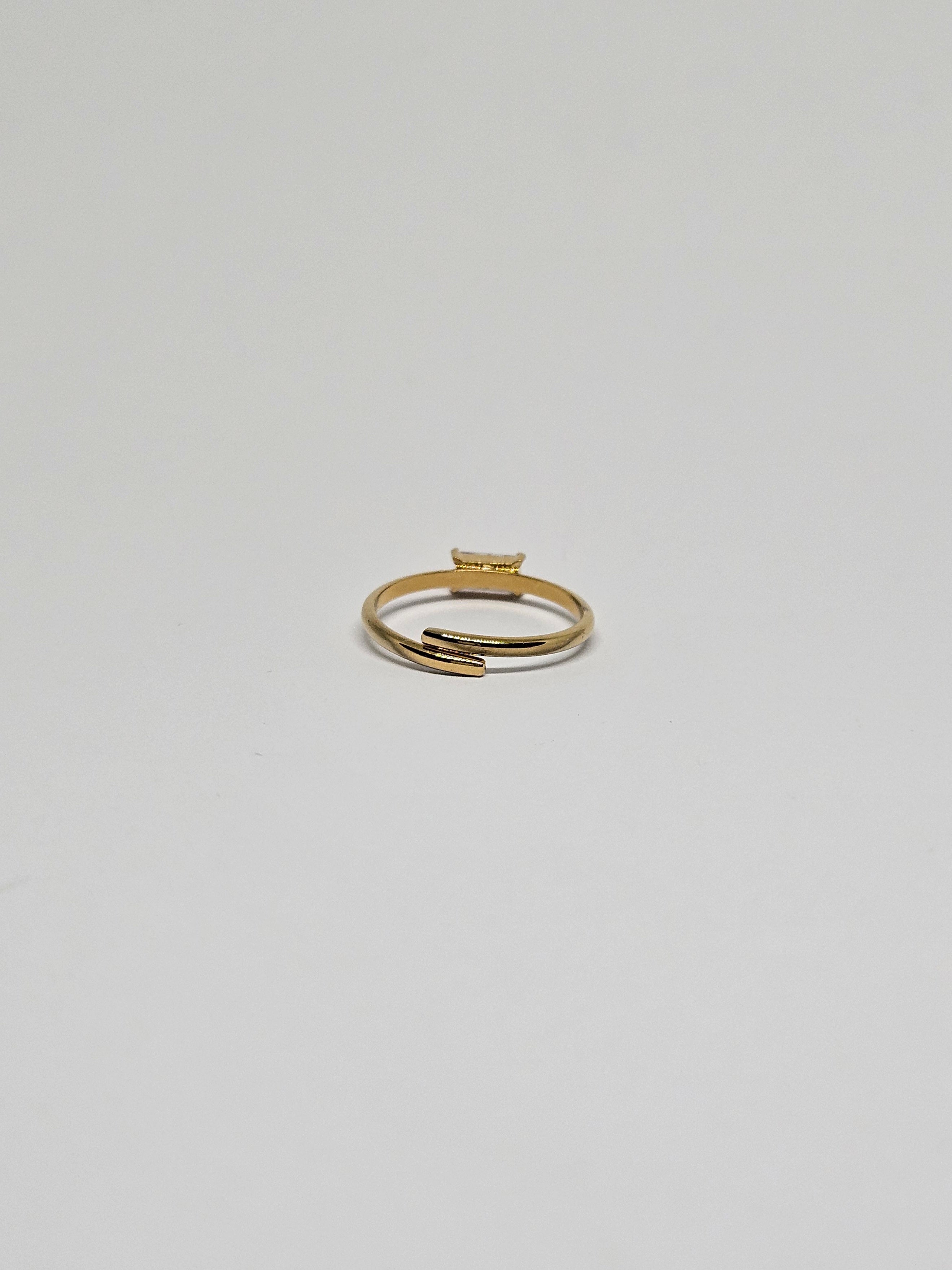 Bague Tina - Doré/rouge