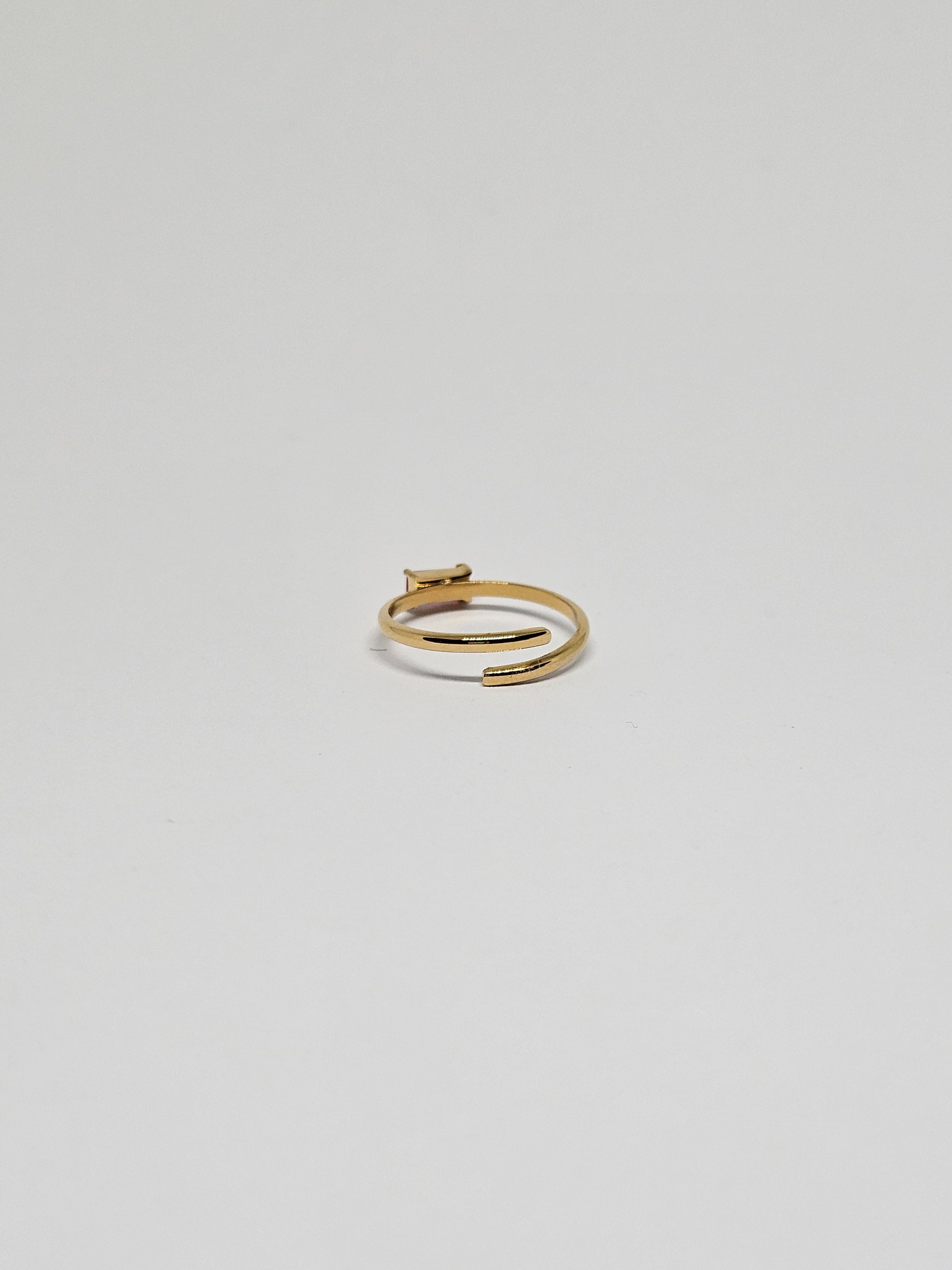 Bague Tina - Doré/vert