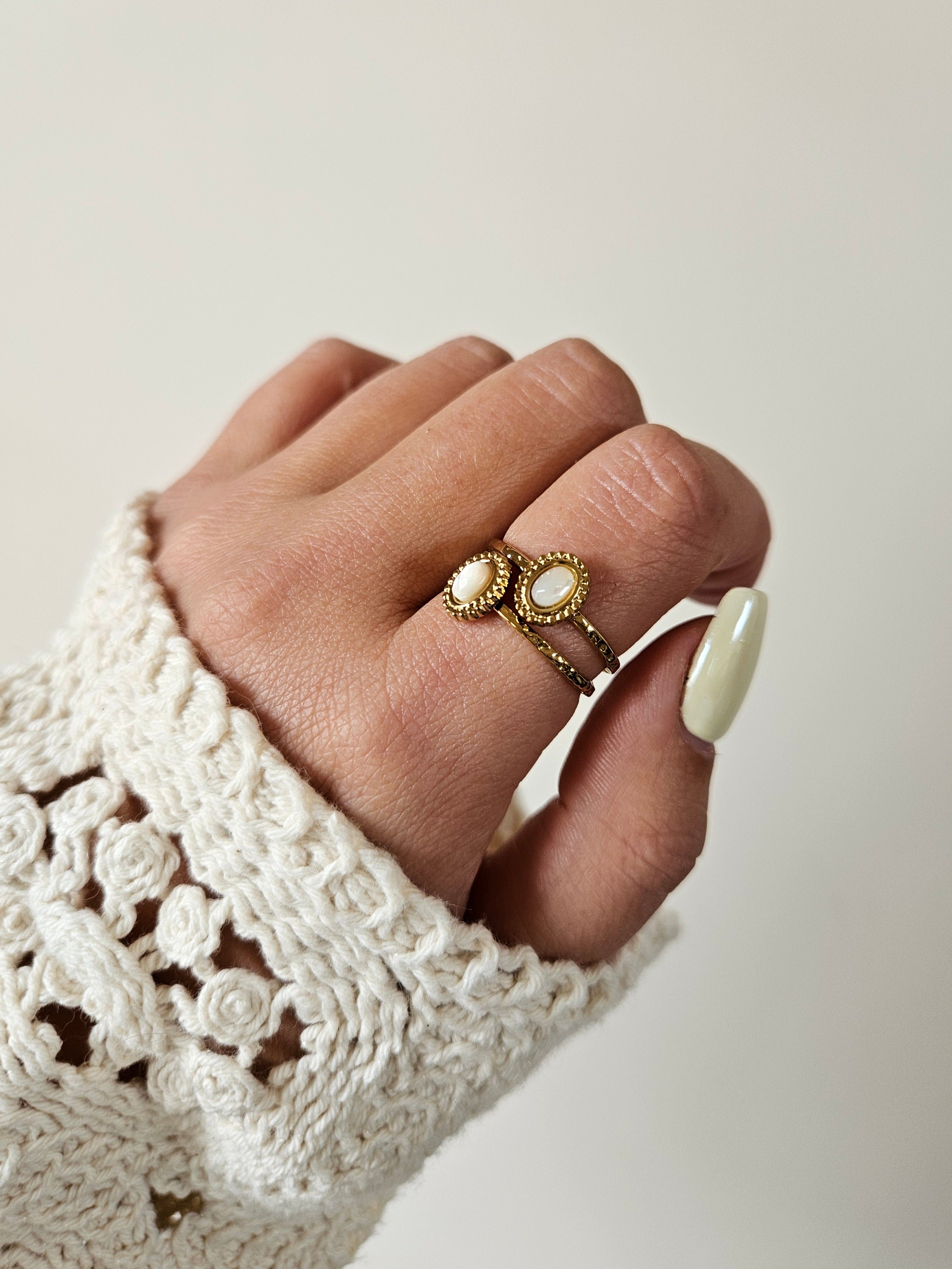 Bague Luna - Blanche