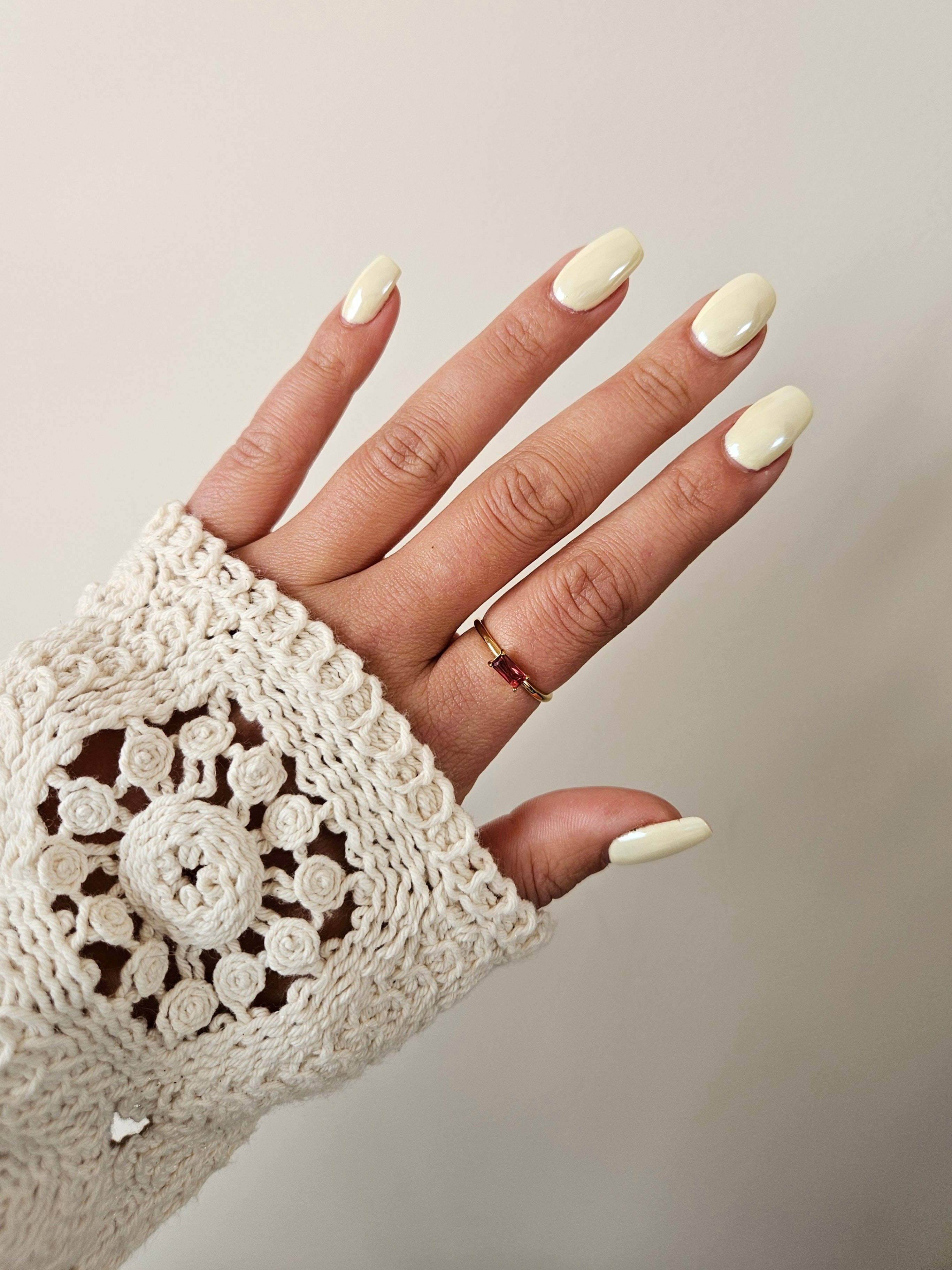 Bague Tina - Doré/rouge