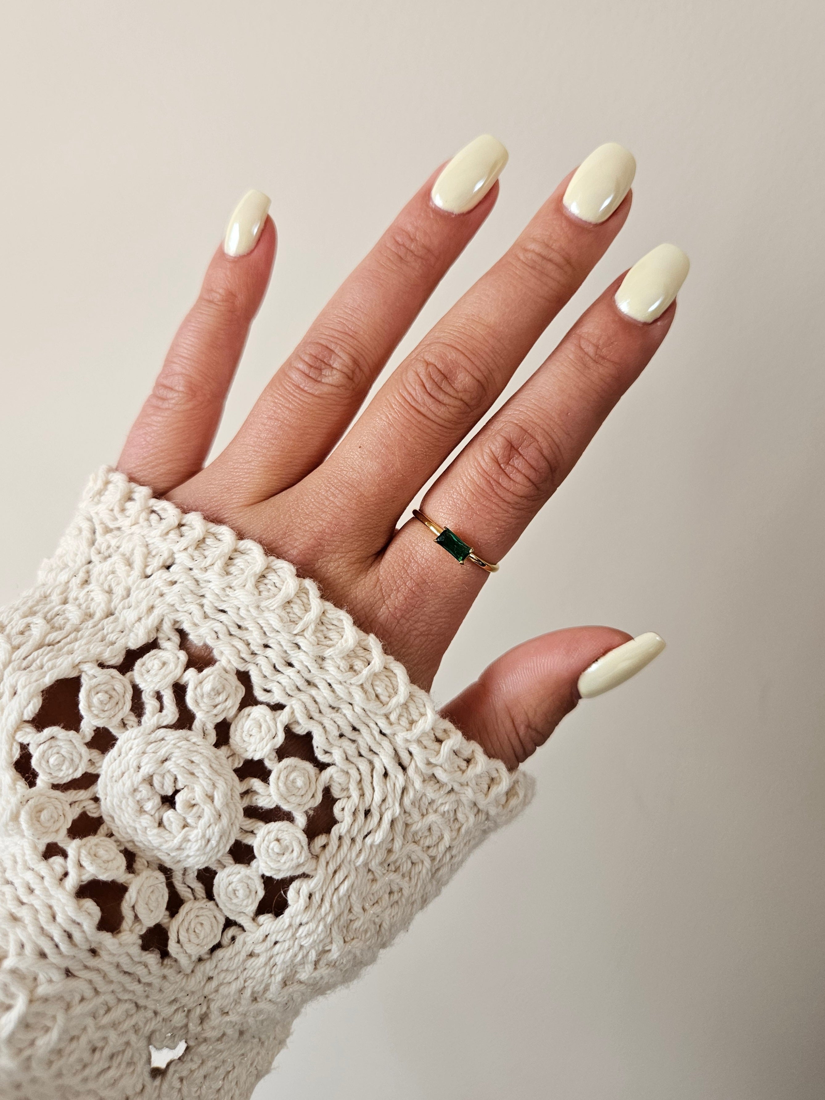 Bague Tina - Doré/vert