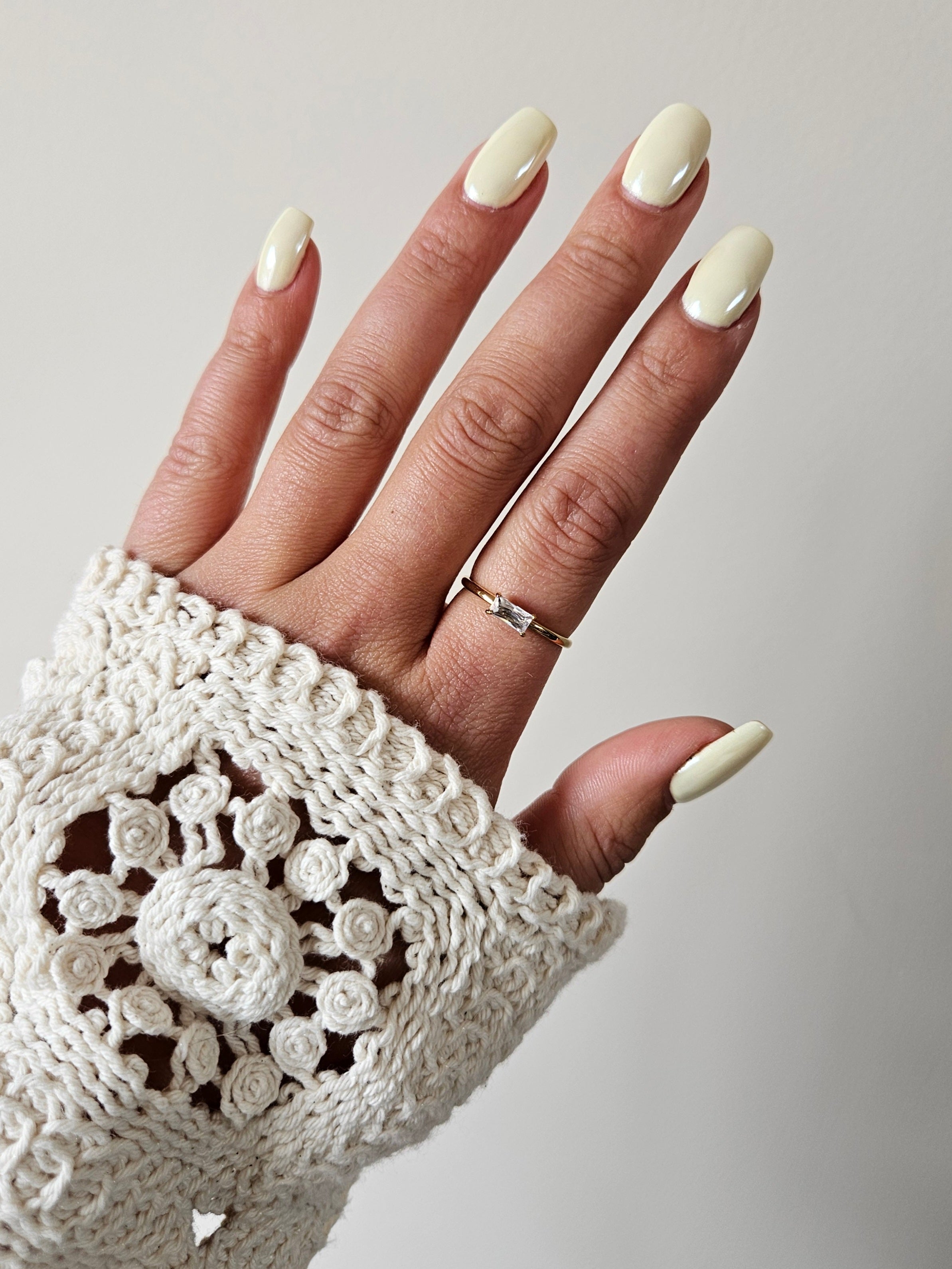 Bague Tina - Doré/blanche