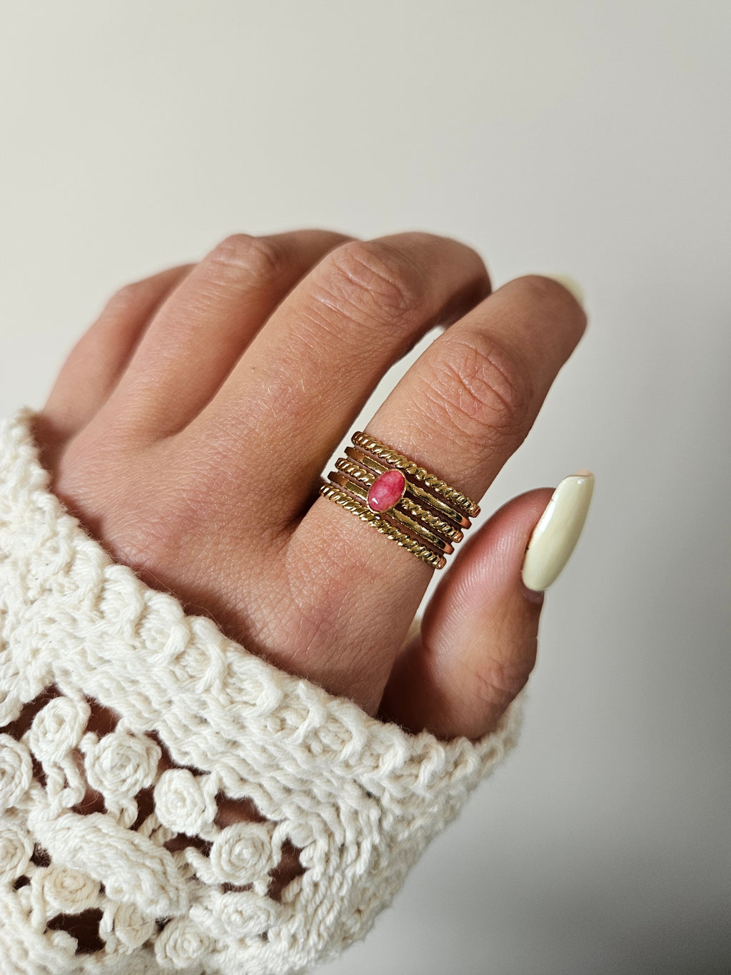 Bague Anaïs- Fushia