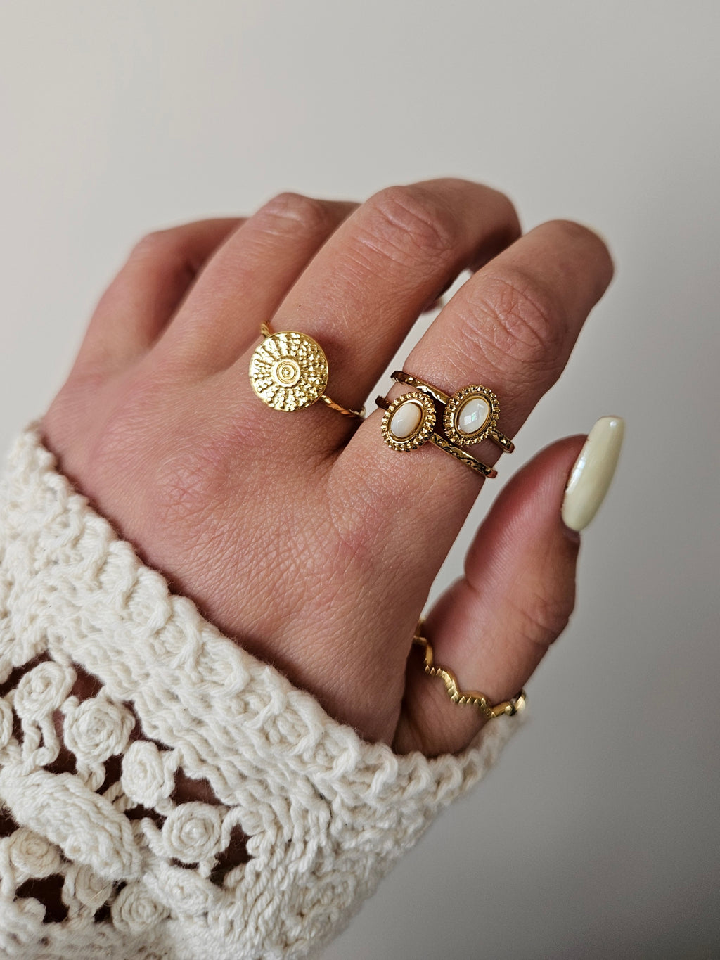 Bague Luna - Blanche