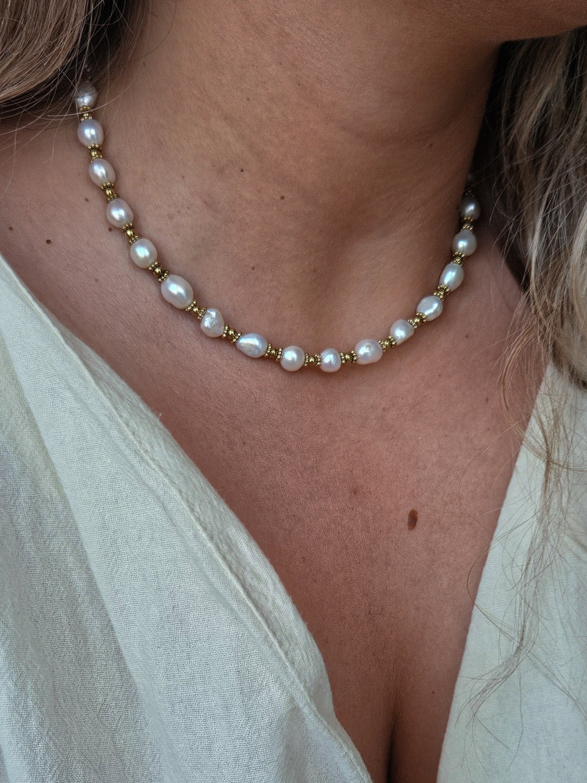 Collier Bali - Blanc
