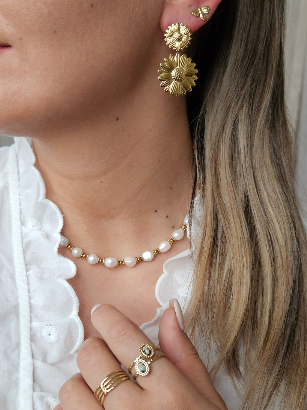 Collier Bali - Blanc